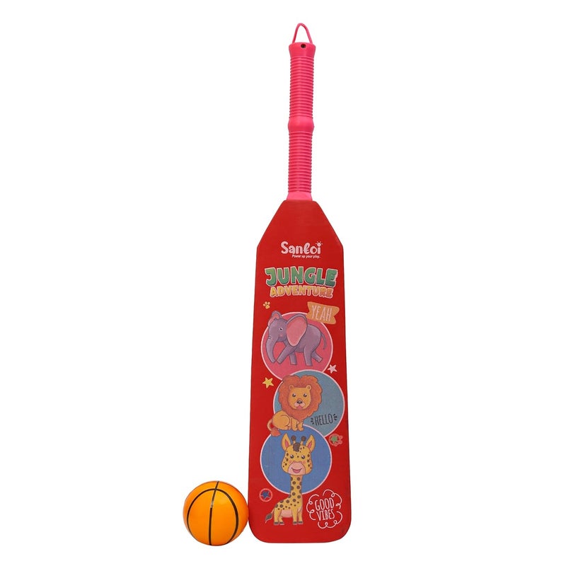 Knick Knack Santoi Animal Style Cricket Bat with Ball Set - Indoor & Outdoor Sports Toy for Kids - Image 1